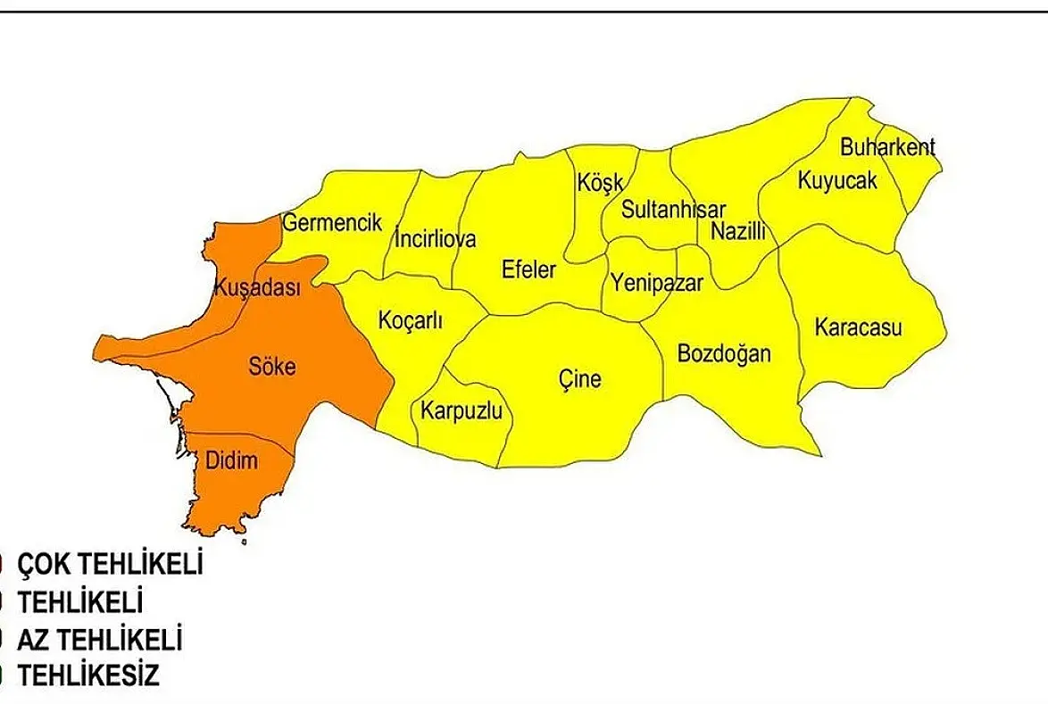 Muğla ve Aydın'da yarın turuncu kod