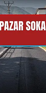 Kırkağaç'ta pazar sokağına 4 bin ton asfalt