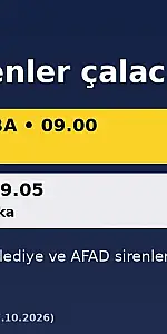 Uşak'ta yarın sabah sirenler çalacak