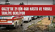 Gazze'de 21 bin 468 kişi tahliye bekliyor