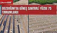 Bozdoğan'da belediyenin güneş santrali yüzde 75 tamamlandı