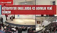 Kütahya'da okullarda 43 Adım Projesi dönemi