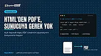 Tarayıcı içinde PDF üreten açık kaynak htpo yayımlandı