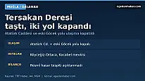 Muğla Dalaman'da Tersakan Deresi taştı, yollar kapandı