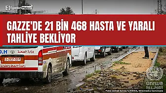 Gazze'de 21 bin 468 kişi tahliye bekliyor