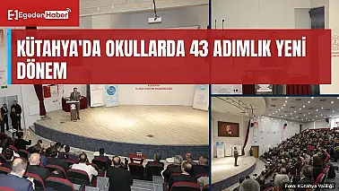 Kütahya'da okullarda 43 Adım Projesi dönemi