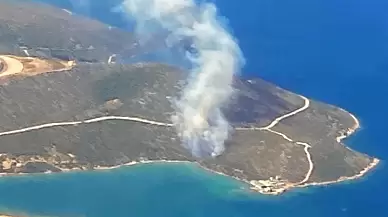 İzmir Urla'da Ormanlık Alanda Kontrol Altına Alınamayan Yangın Devam Ediyor!