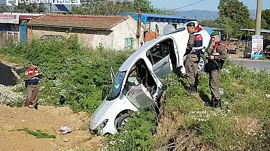 Kaza Sonucu Otomobil Parçalandı ve Sürücü Hayatını Kaybetti