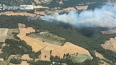 Denizli ve Balıkesir'de alevlerle mücadele devam ediyor: Ekipler havadan ve karadan yangına karşı koşuyor!