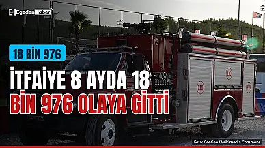 İzmir itfaiyesi 8 ayda 18 bin 976 olaya müdahale etti