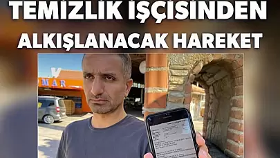 Temizlik Görevlisinden Takdir Edilesi Bir Davranış Gösterisi