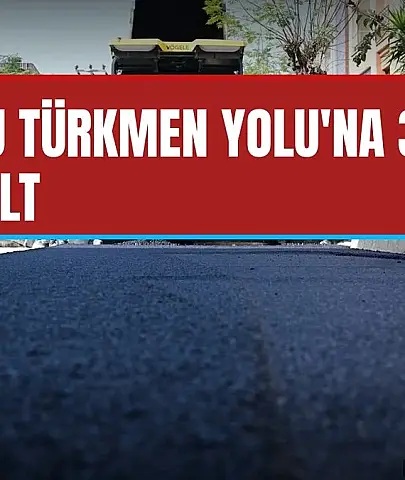 Turgutlu Türkmen Yolu'na 3 bin ton asfalt