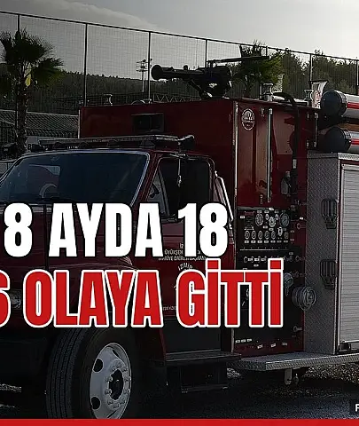 İzmir itfaiyesi 8 ayda 18 bin 976 olaya müdahale etti
