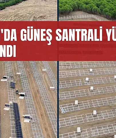 Bozdoğan'da belediyenin güneş santrali yüzde 75 tamamlandı