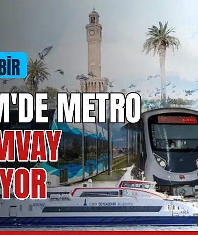 İzmir'de 29 Ekim'de metro 5 dakikada bir