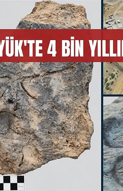 Tavşanlı Höyük'te 4 bin yıllık köpek pati izleri bulundu