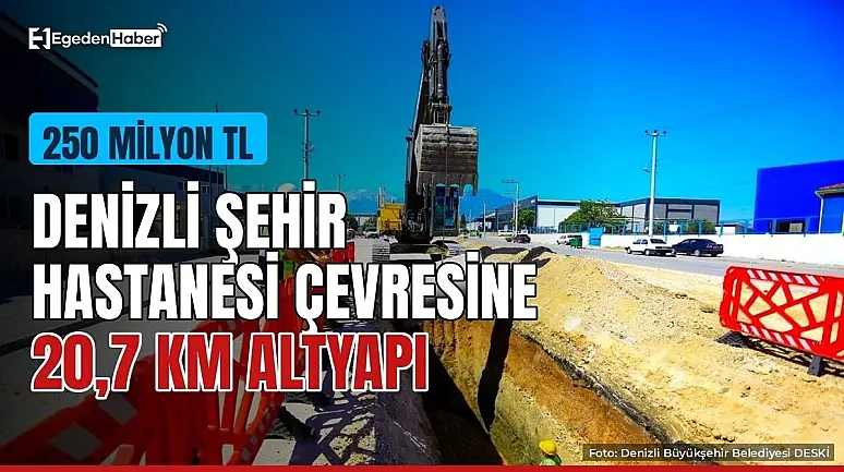 Şehir Hastanesi çevresine 20,7 km altyapı