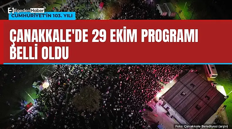 Çanakkale'de 29 Ekim programı belli oldu