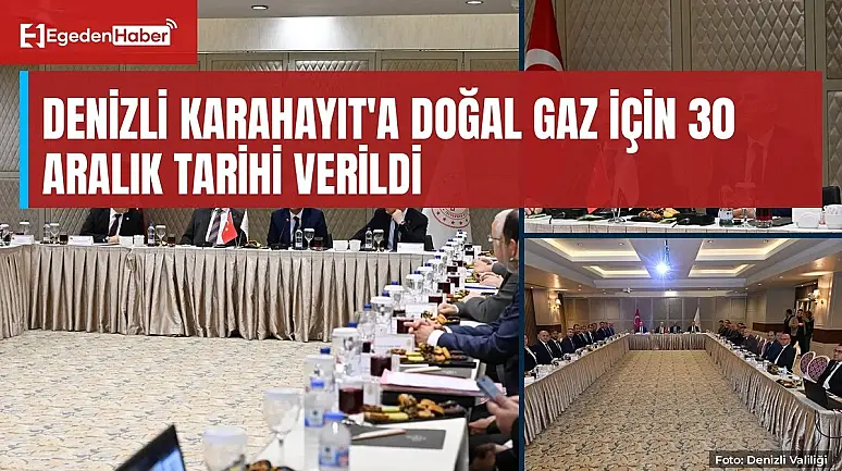 Denizli Karahayıt'a doğal gaz 30 Aralık'ta veriliyor