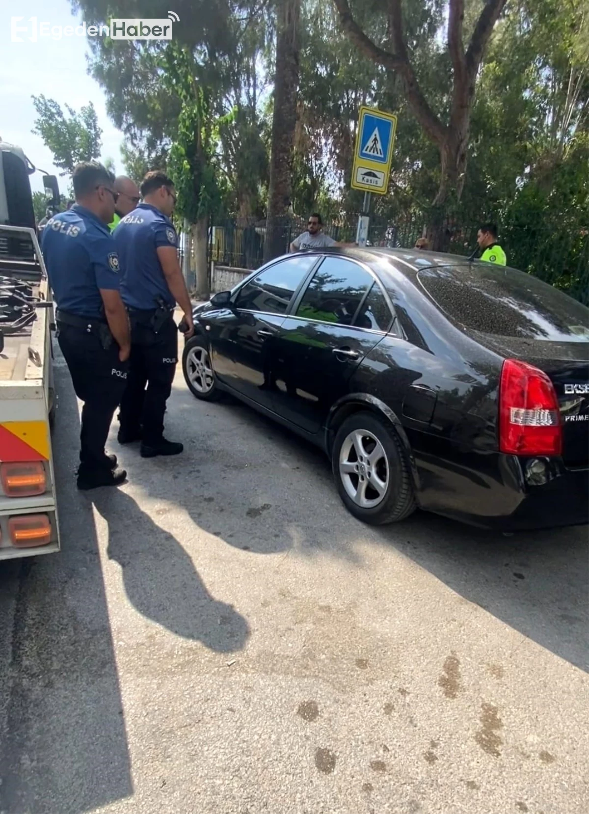 Israrcı sürücü polise zor anlar yaşattı