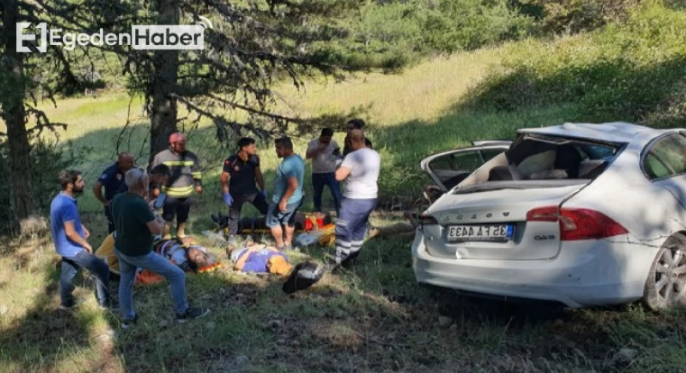 Manisa'da araç uçuruma yuvarlandı: Olay yerine sağlık ekipleri sevk edildi!