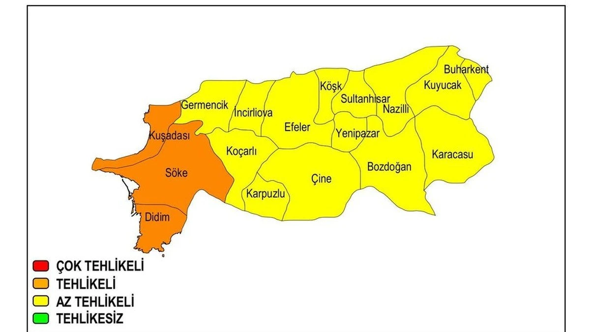 Muğla ve Aydın'da yarın turuncu kod