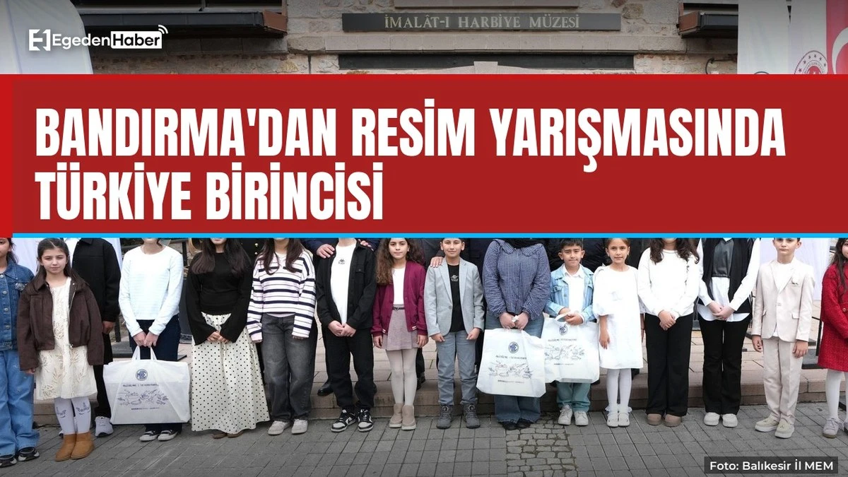 Bandırma'dan resimde Türkiye birinciliği