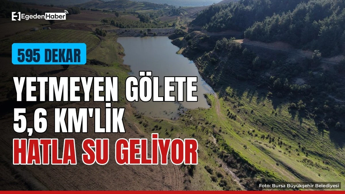 595 dekar araziye can suyu: Gölete yeni hat