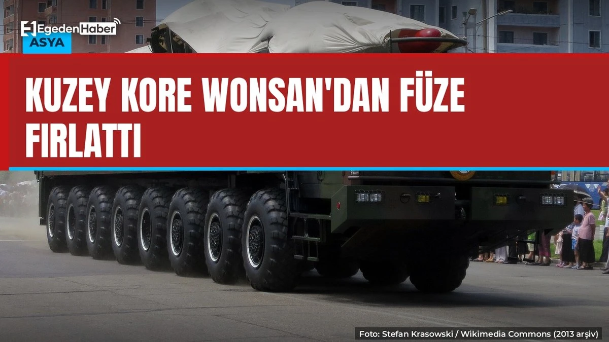 Kuzey Kore'den Japon Denizi'ne füze fırlatması
