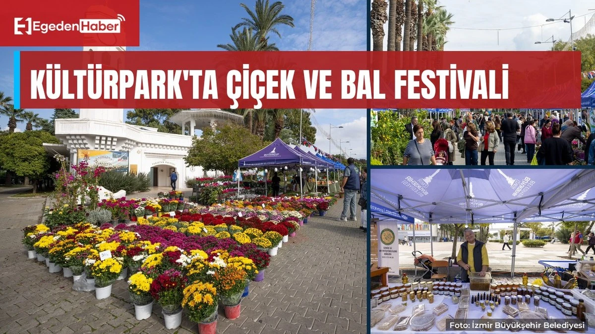İzmir Kültürpark'ta çiçek ve bal festivali