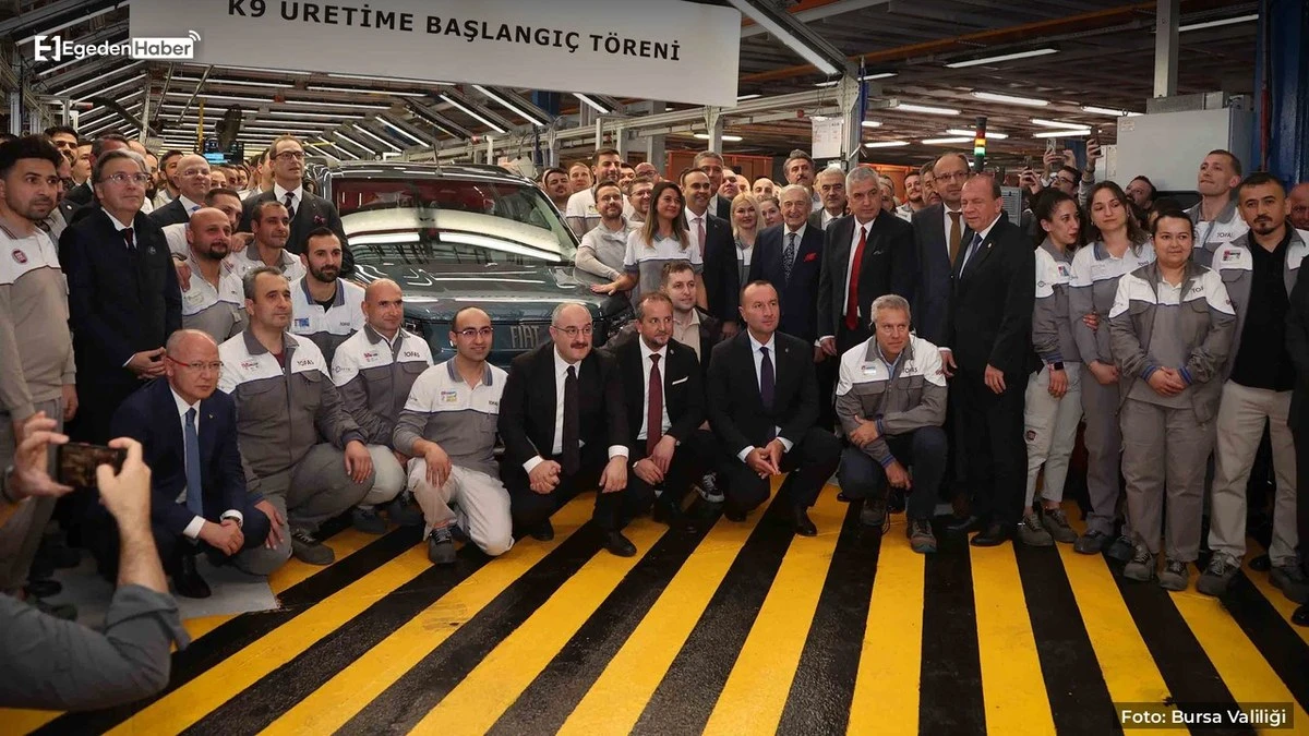 Bursa'da Tofaş'ın K9 hattı üretime başladı