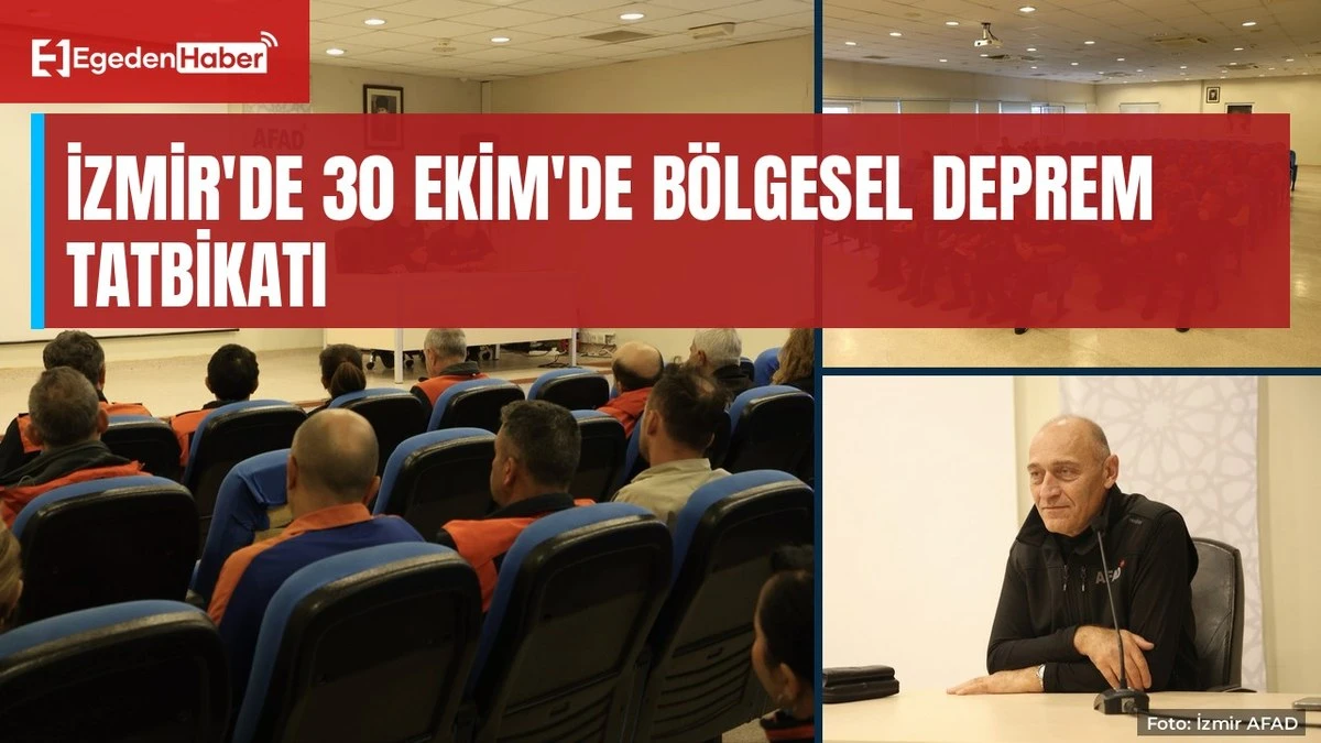 İzmir'de 30 Ekim'de bölgesel deprem tatbikatı