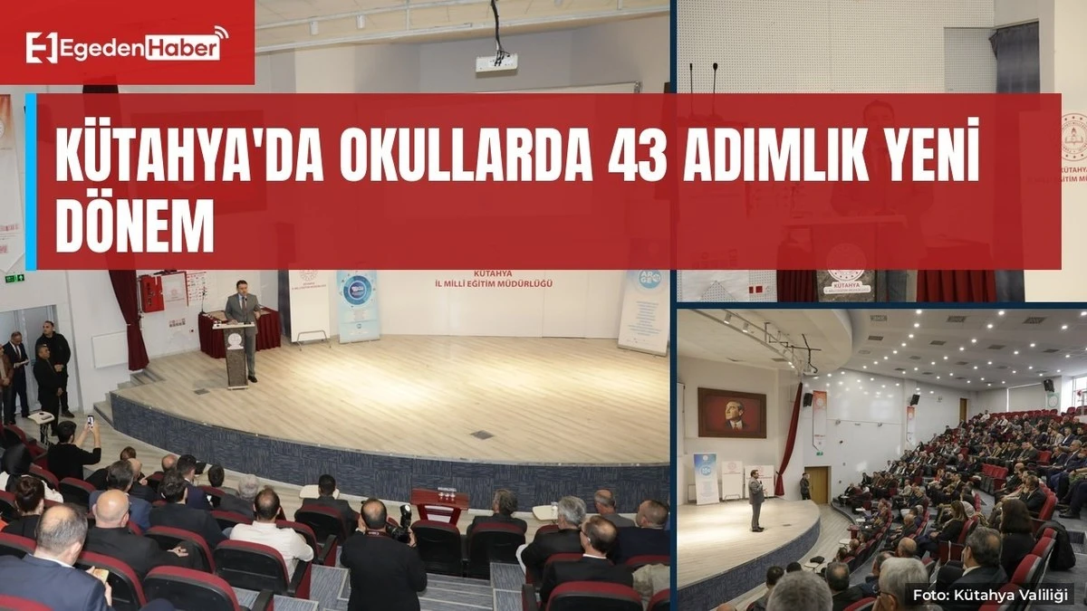 Kütahya'da okullarda 43 Adım Projesi dönemi