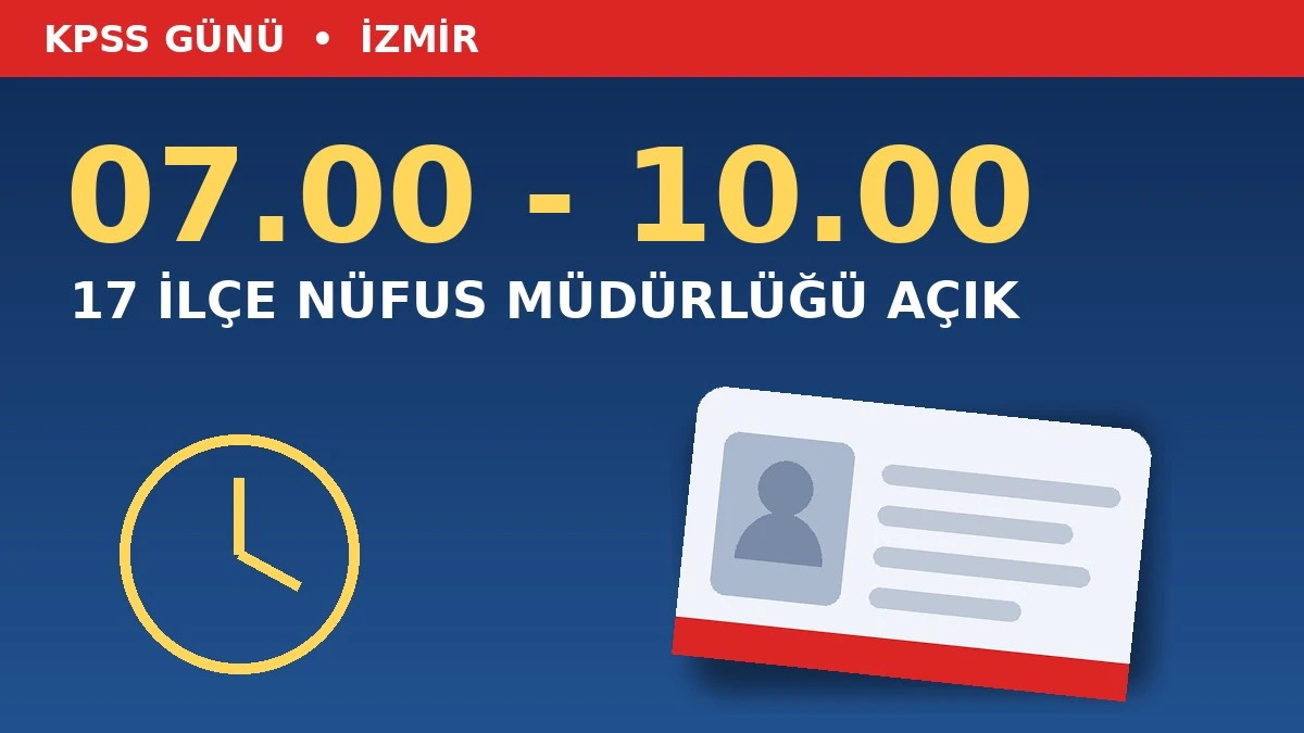 Kimliğini kaybeden KPSS adayına nüfus müdürlüğü açık