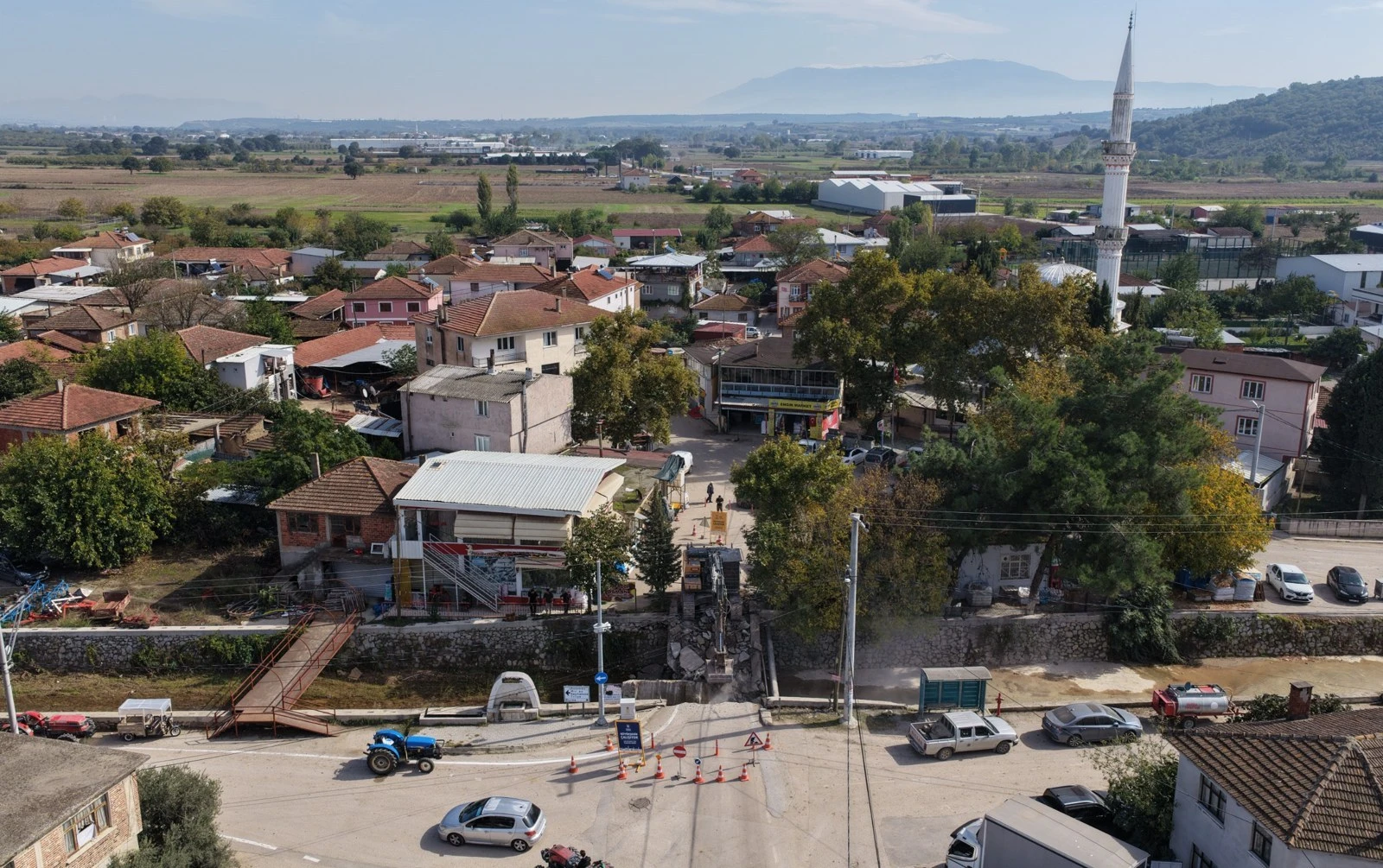Bursa Mudanya Çekrice Mahallesi'nin havadan görünümü